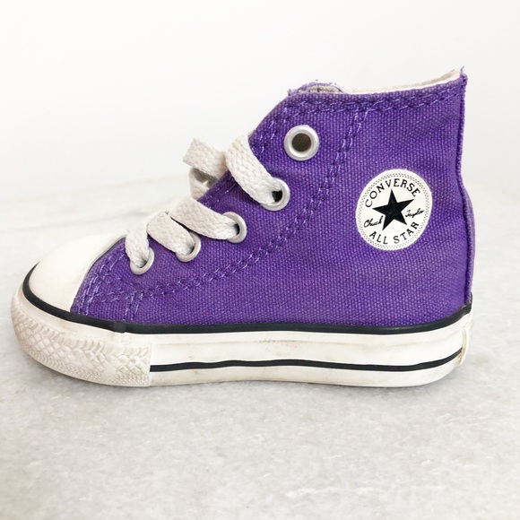 purple baby converse